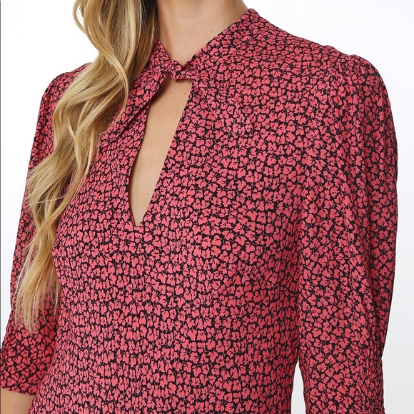 RIXO Isabella Autumn Leaf Midi Dress Sz M - Picture 7 of 7